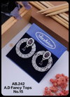 19 AB AD Dimaond Fancy Party Wear Earrings Manufacturers
